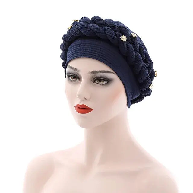 Double Braid Diamonds Turban