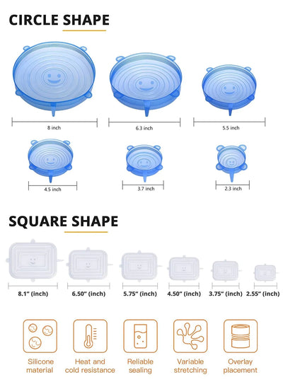 Silicone Stretch Lids