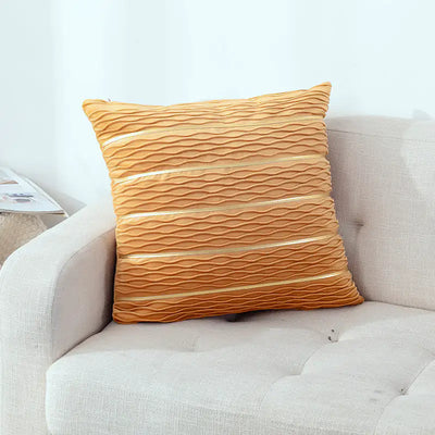 Luxury Striped Velvet Pillow Cover