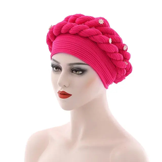 Double Braid Diamonds Turban